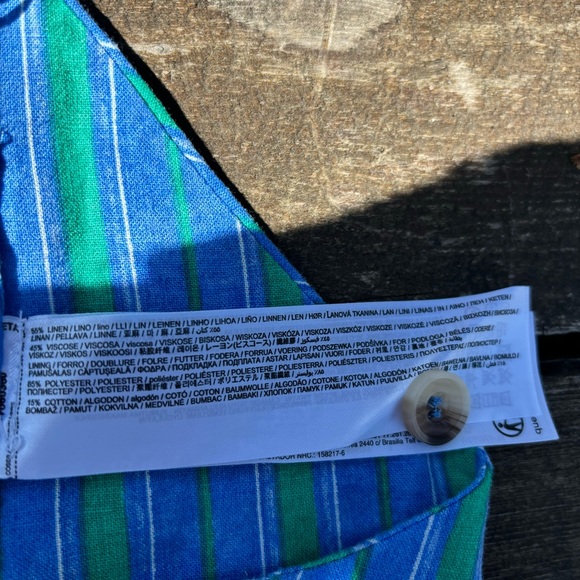 MANGO Linen stripe-print vest | Size L - Picture 10 of 13